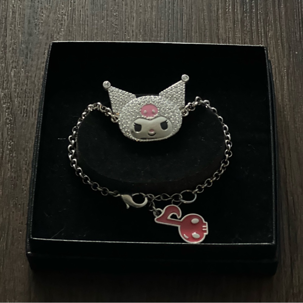 Sanrio Kuromi rhinestone bracelet 2008